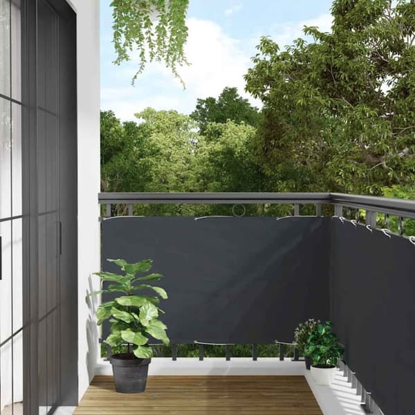 vidaXL Balkongskjerm antrasitt 800x75 cm PVC