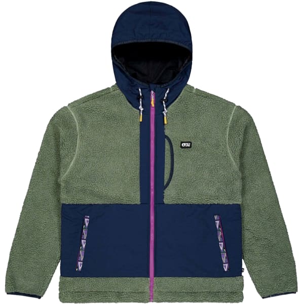 Veste polaire PICTURE PEMBERTON ZIP FLEECE GREEN SPRAY DARK BLUE