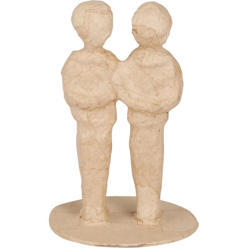 Figurines mariés : homme + homme - Kraft