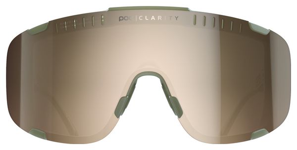 Lunettes POC Devour Epidote Vert - Verres Miroir Translucent Maron / Argent