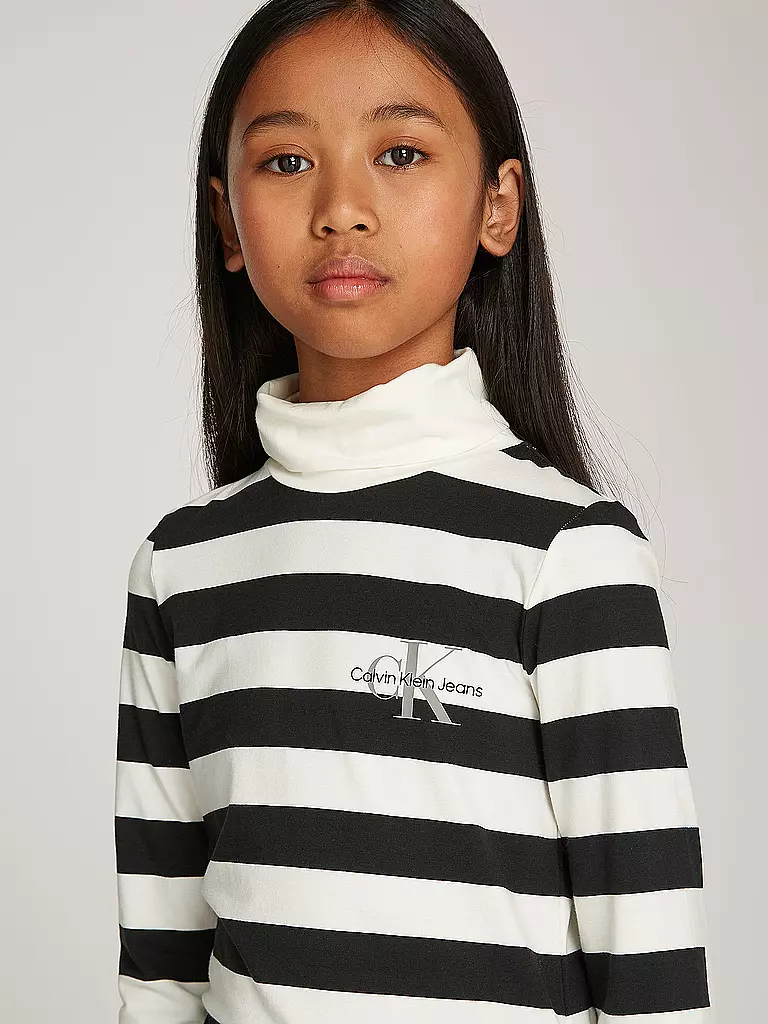CALVIN KLEIN JEANS Mädchen Langarmshirt weiss