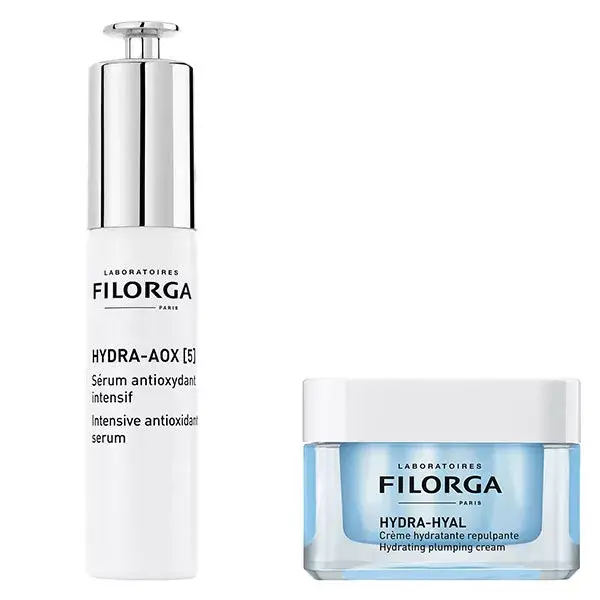 Sérum e Creme Hidratante Antioxidante Filorga Hydra Routine