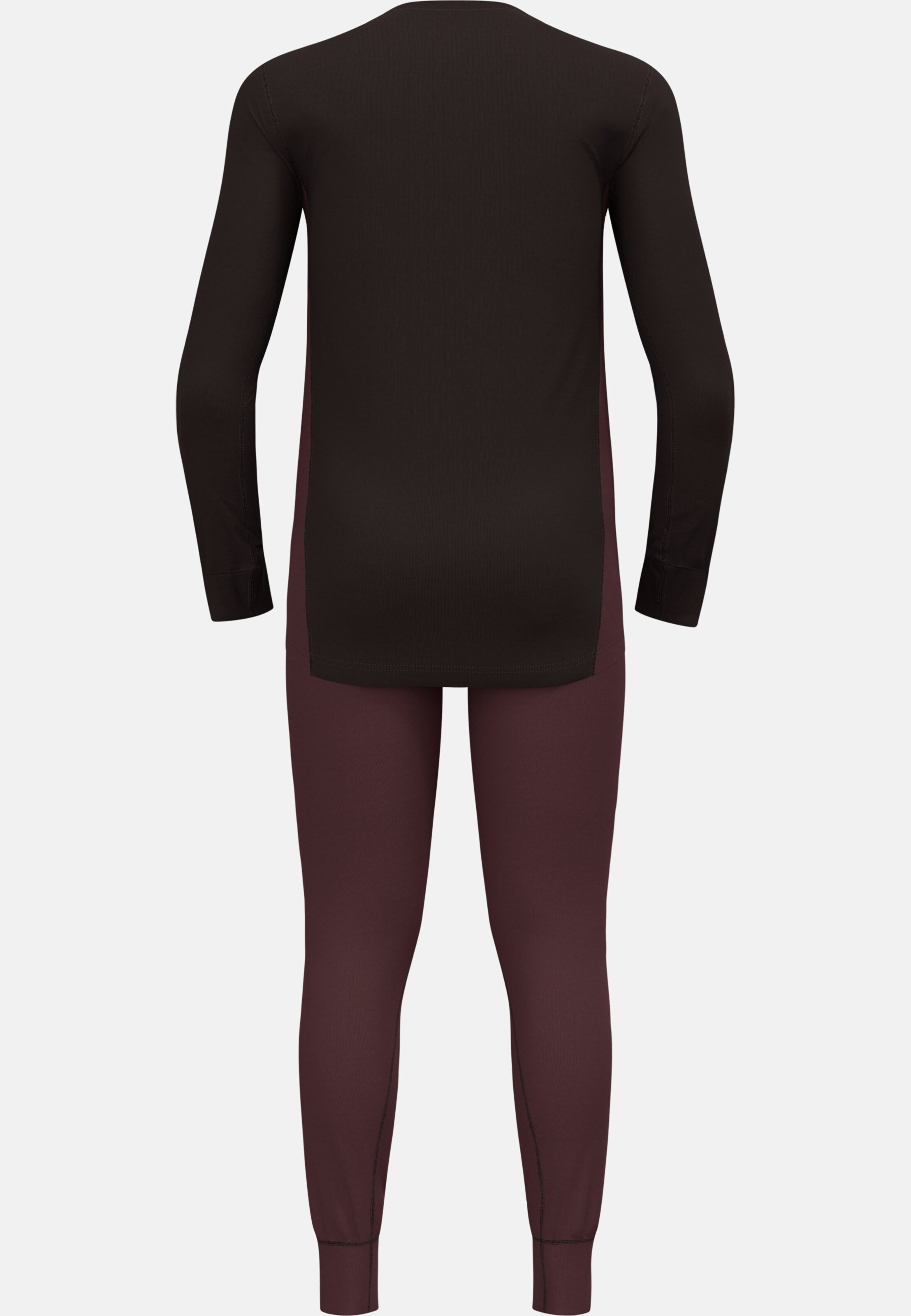 Active Warm Base layer Set in fudge - black