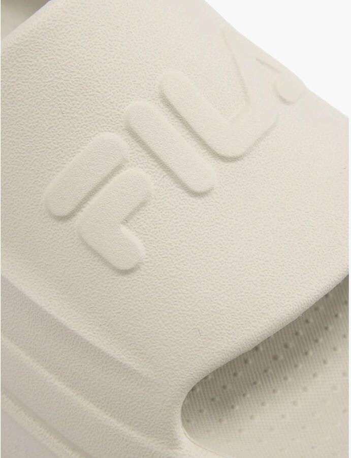 Fila badslippers met logo taupe