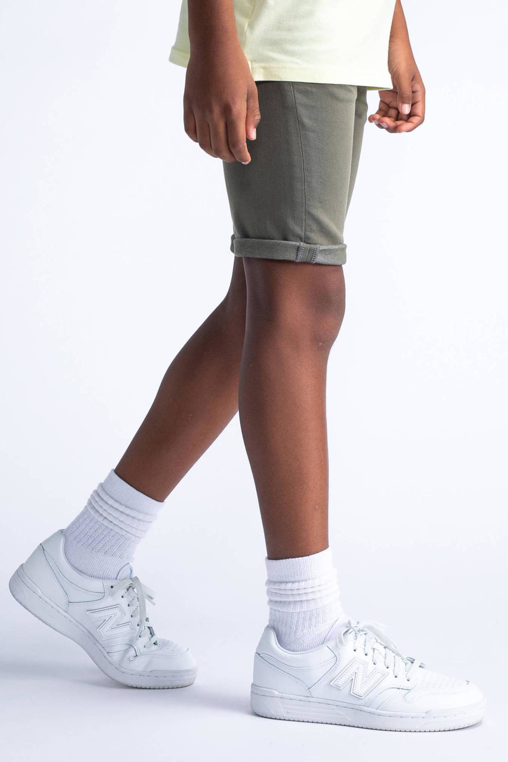 Petrol Industries denim short legergroen