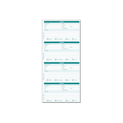 Exacompta - Carnet broché de messages téléphoniques - 50 dupli - 29,7 x 14,8 cm