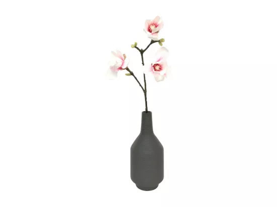 ~Fleur artificielle magnolia haut de gamme cimetière tissu rose 70 cm