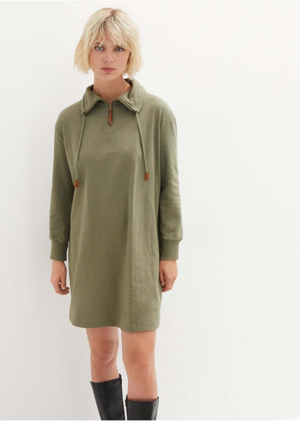 Robe sweat avec imprimé dos