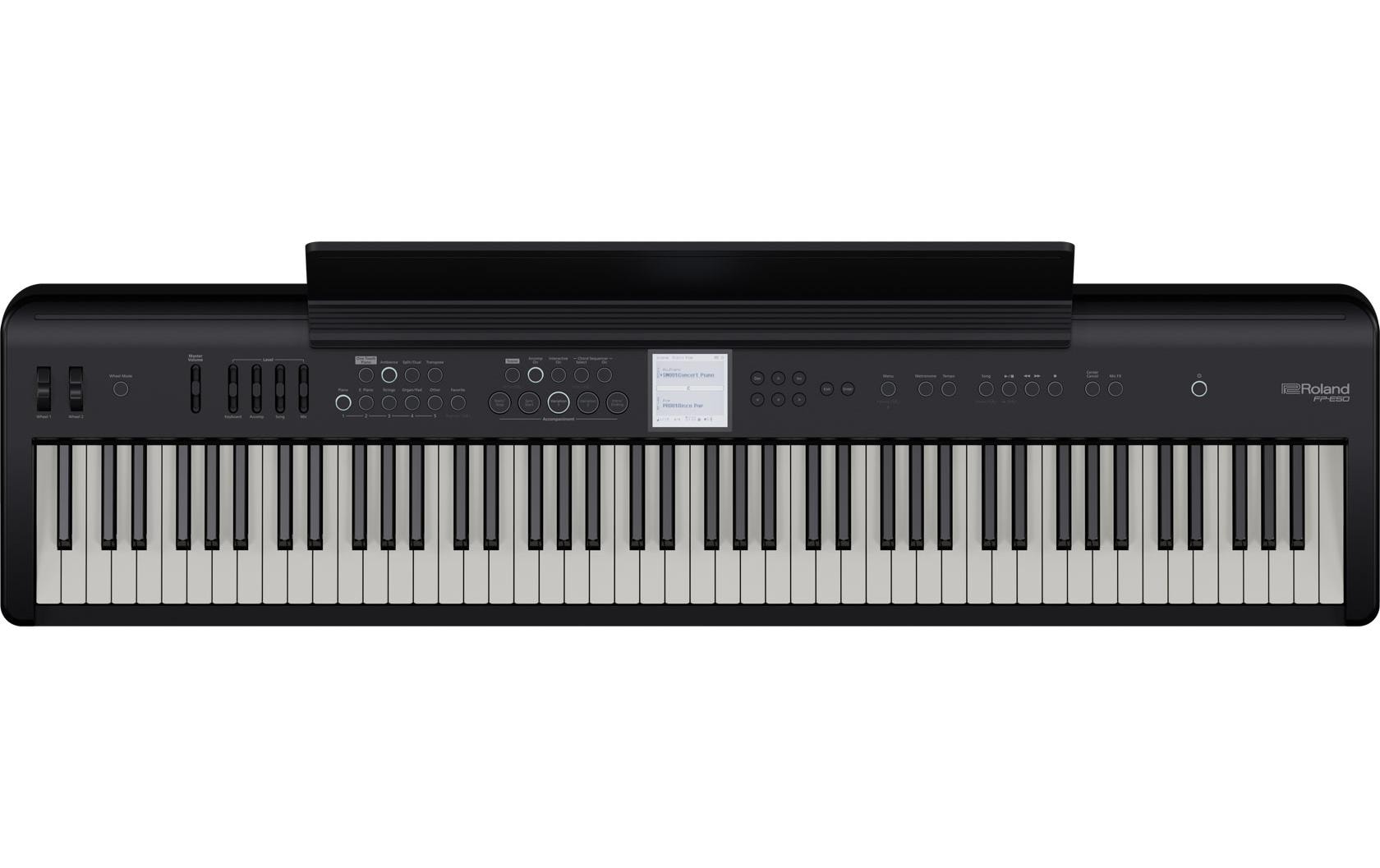 E-Piano FP-E50<br>Modernes, tragbares Piano mit leistungsstarken Entertainment-Funktionen