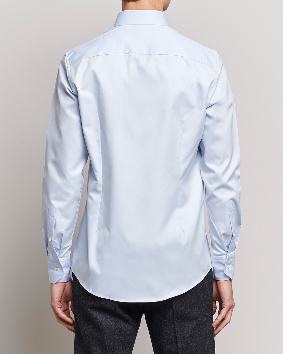 Stenströms Slimline Cut Away Shirt Light Blue