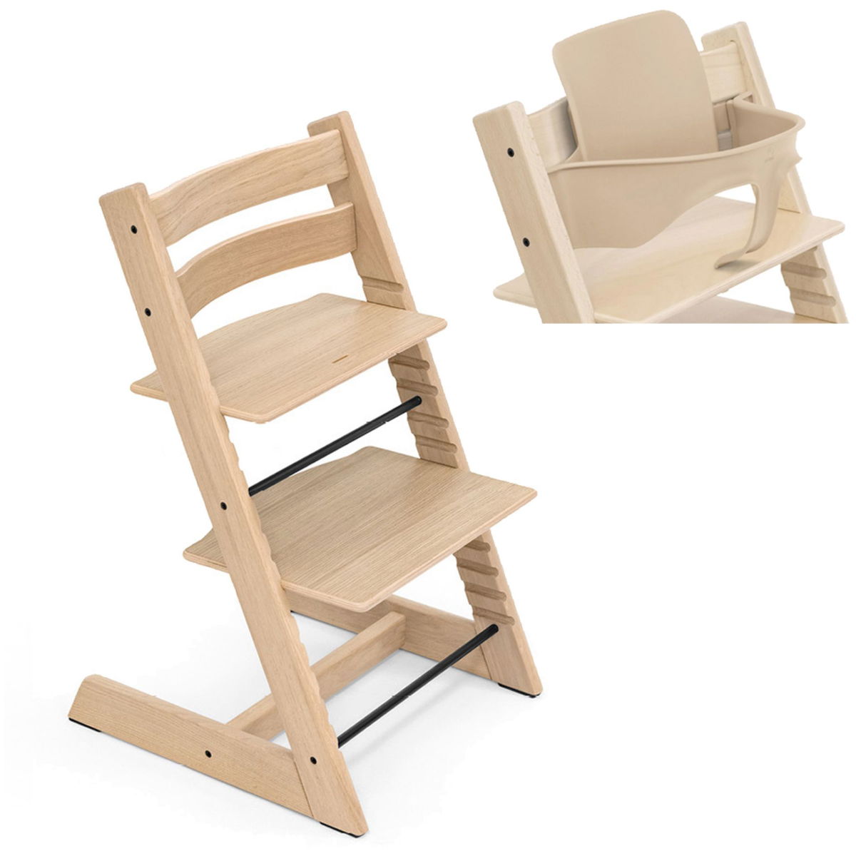 STOKKESTOKKE   Tripp Trapp Oak Hochstuhl inkl. Baby Set² natural
