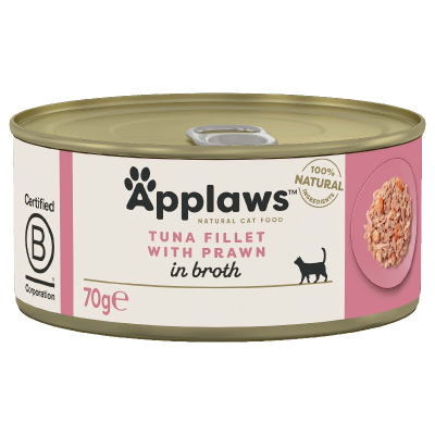 Applaws Tin Tuna Fillet & Prawn 70g