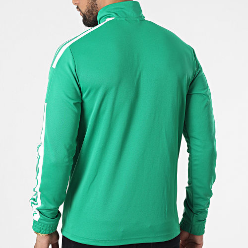 Sweat Col Zippé A Bandes GP6473 Vert