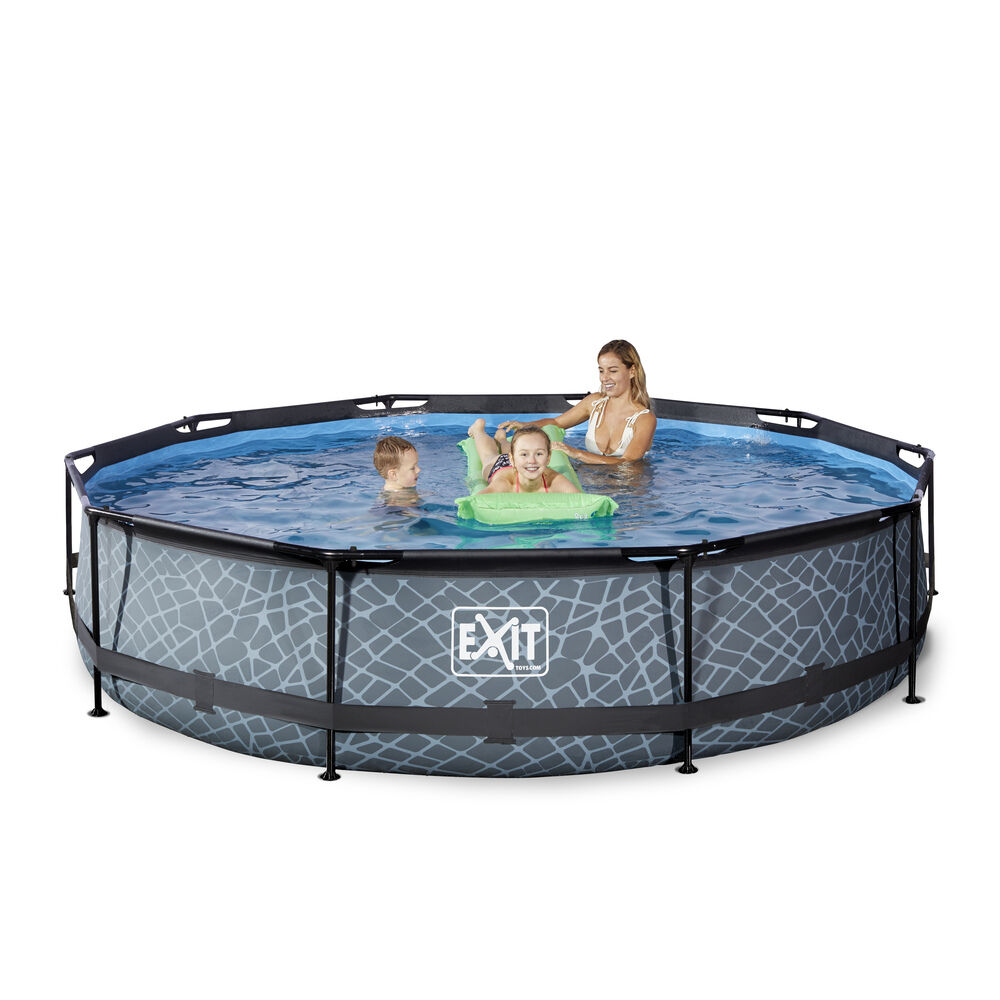 Exit Stone Rond - Zwembad - Stone - 32x36x76 cm - 300 cm