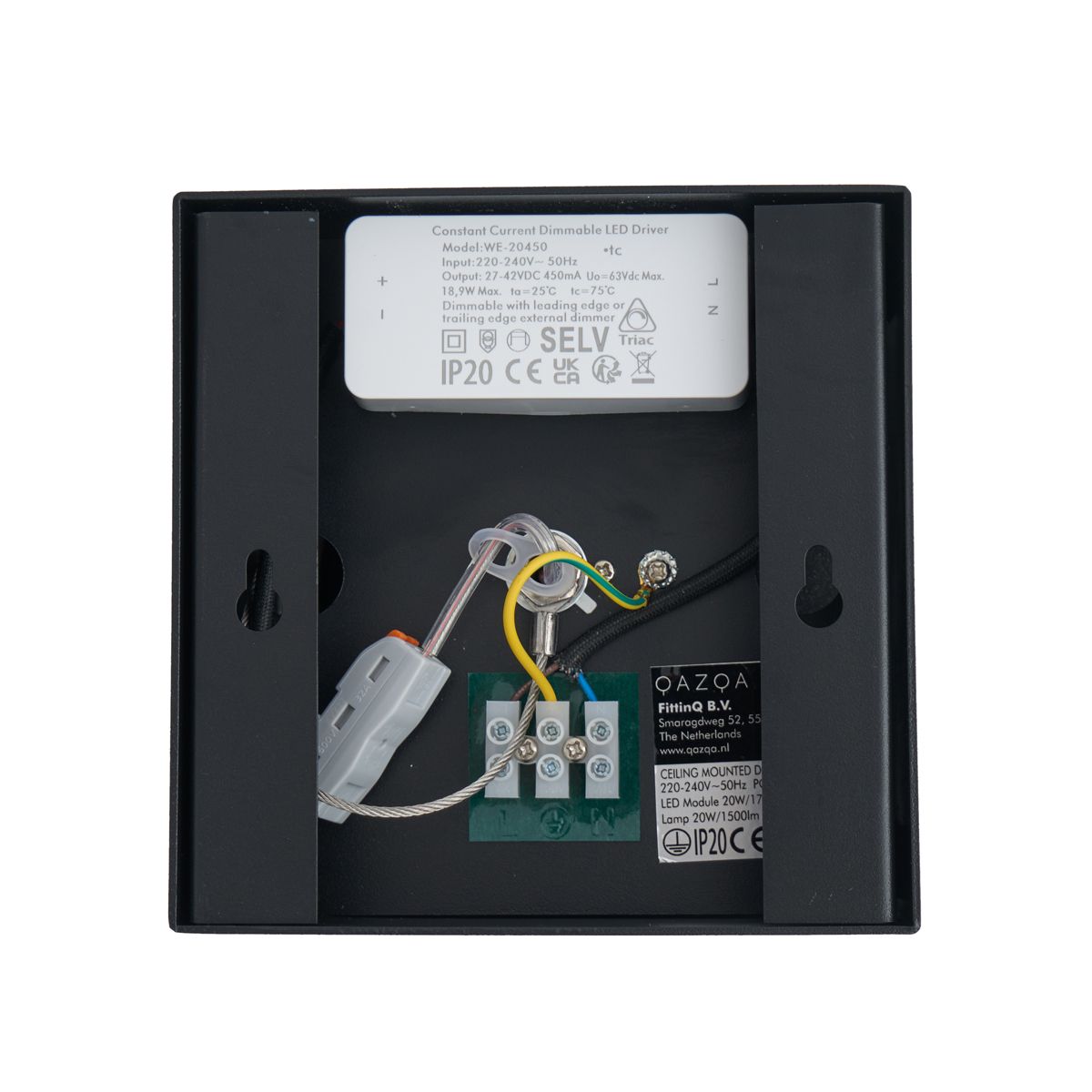 Moderne opbouw spot zwart incl. LED dimbaar - Dionysos