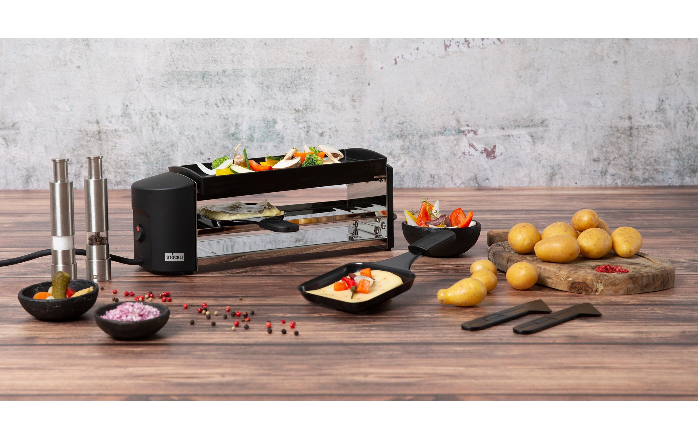 Racletteofen Cheeseboard Twin 2 PersonenRaclette- und Grillgerät für den Single- und Kleinhaushalt
