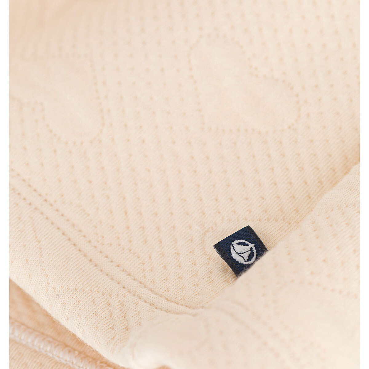 PETIT BATEAU<br>Vestido de manga comprida em 2 tecidos