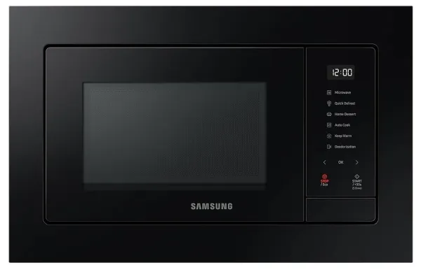 Samsung MQ7000A MG23A7318CK - Mikrobølgeovn med grill - til indbygning - 23 liter - 800 W - sort