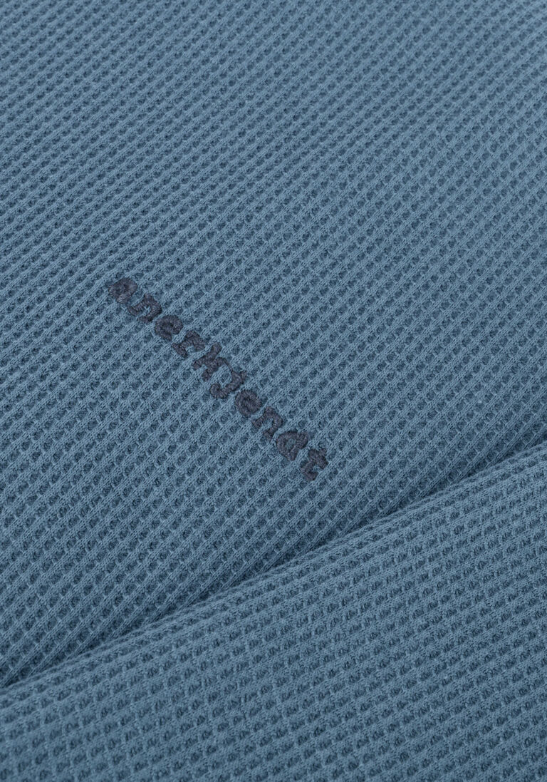 ANERKJENDT blauwe anerkjendt t-shirt akkikki s/s waffle tee