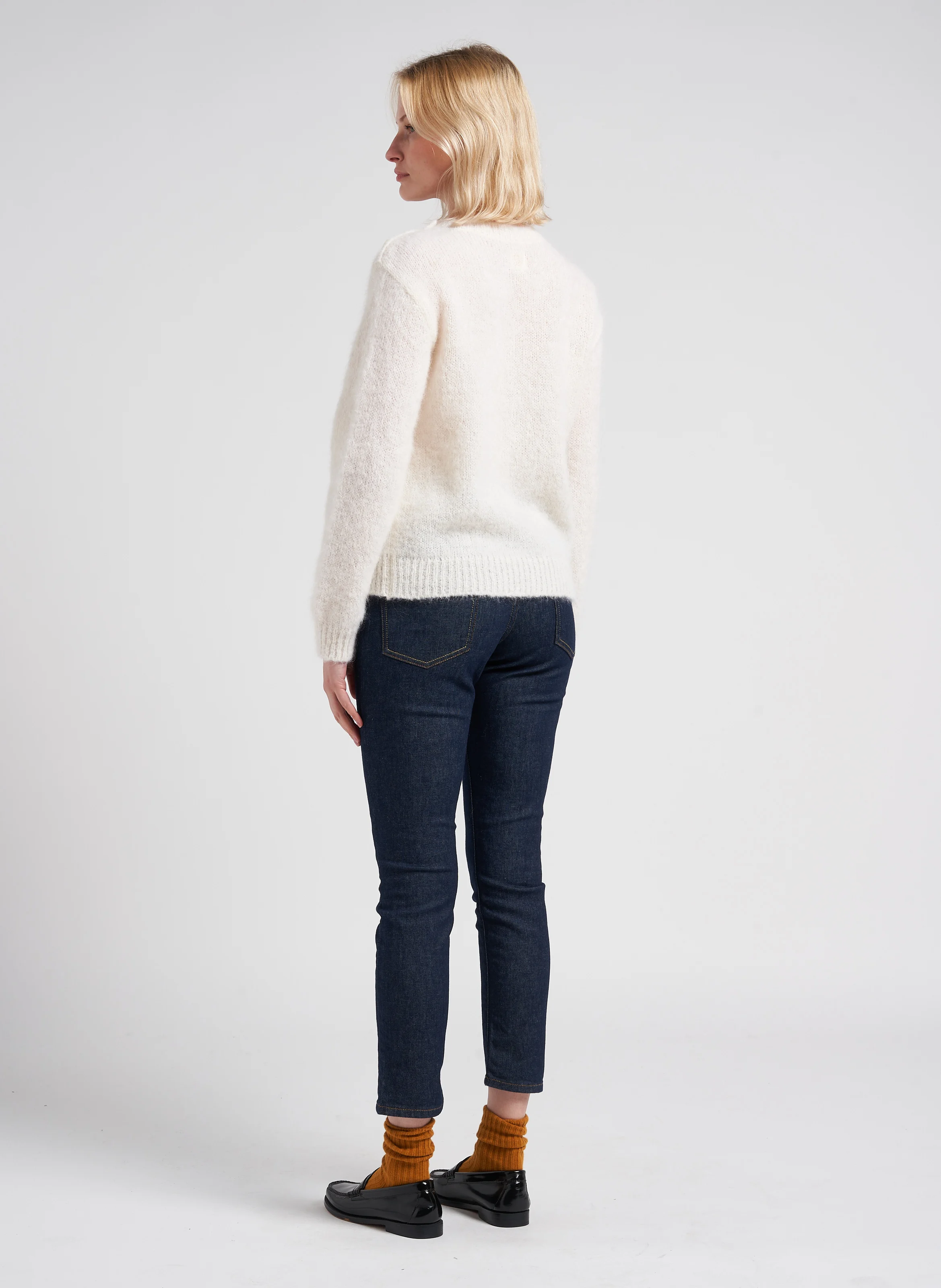 CRYSTAL - Jean slim en coton mélangé | Bleu