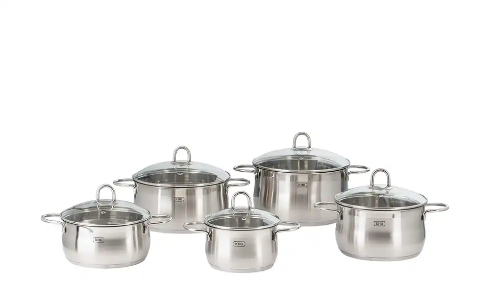 KHG Topfset, 5-teilig Platin