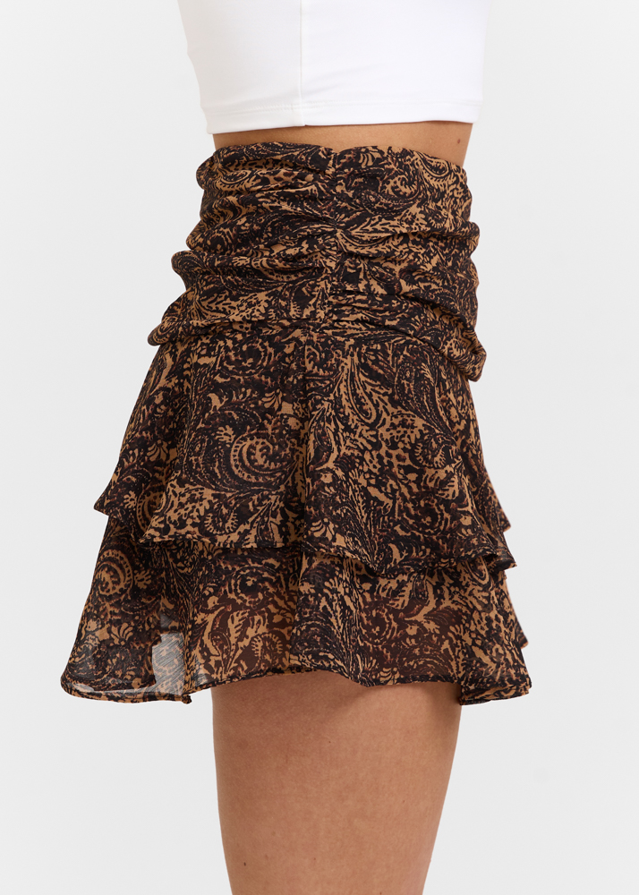 Lotte skort bruin