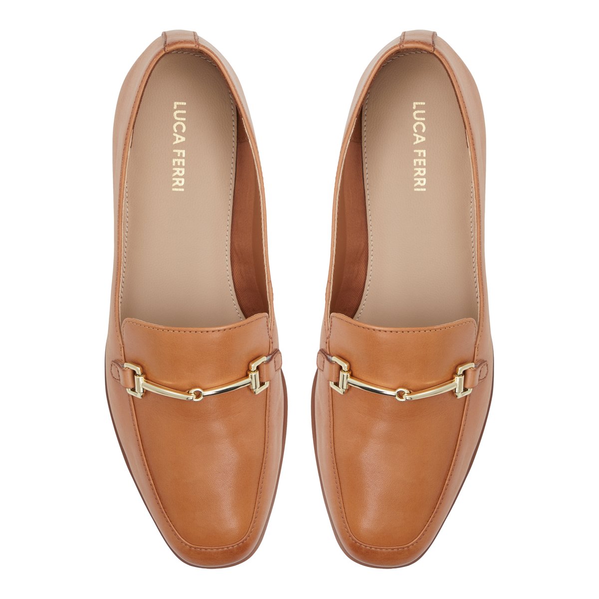 LUCA FERRI-Valereryn-Flâneurs - Talon plat - Cognac