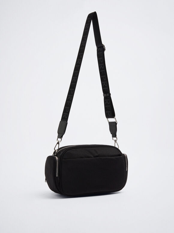 Bolsa Bandolera De Nylon - Preto