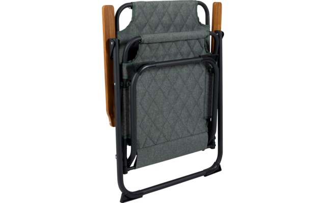 Bo-Camp Jefferson XL Industrial Klappstuhl mit Bambus-Armlehnen