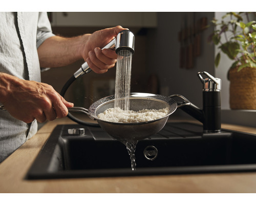 Blanco keukenkraan WEGA-S II chroom zacht wit 526982