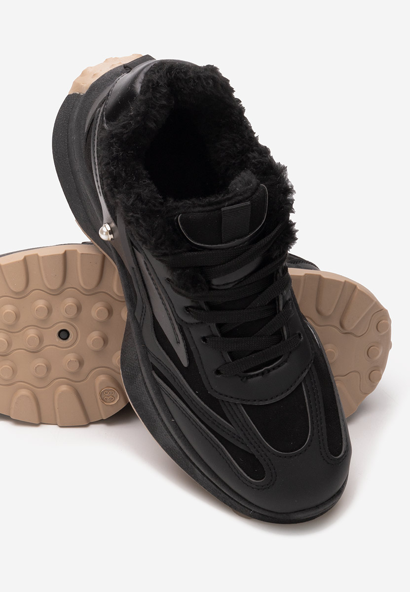 Baskets d'hiver pour femmes noirs Elliza
