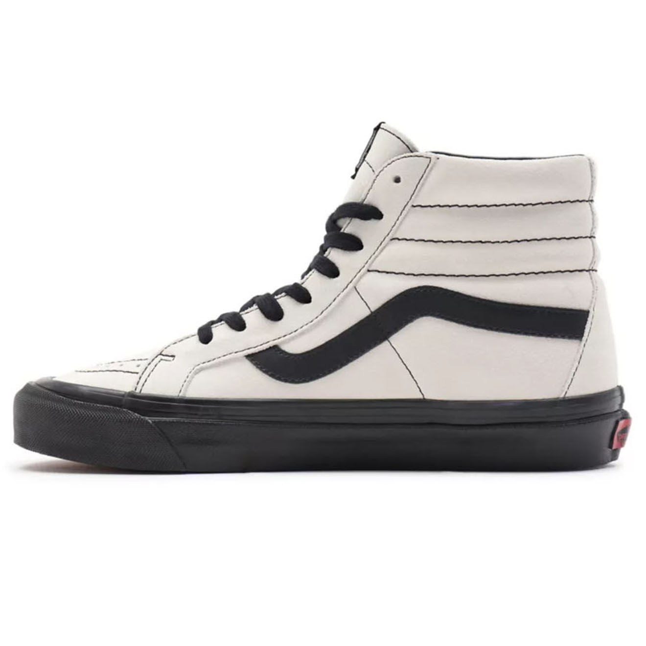 Vans Sneakers en Velours de Cuir SK8-Hi Anaheim Factory gris clair