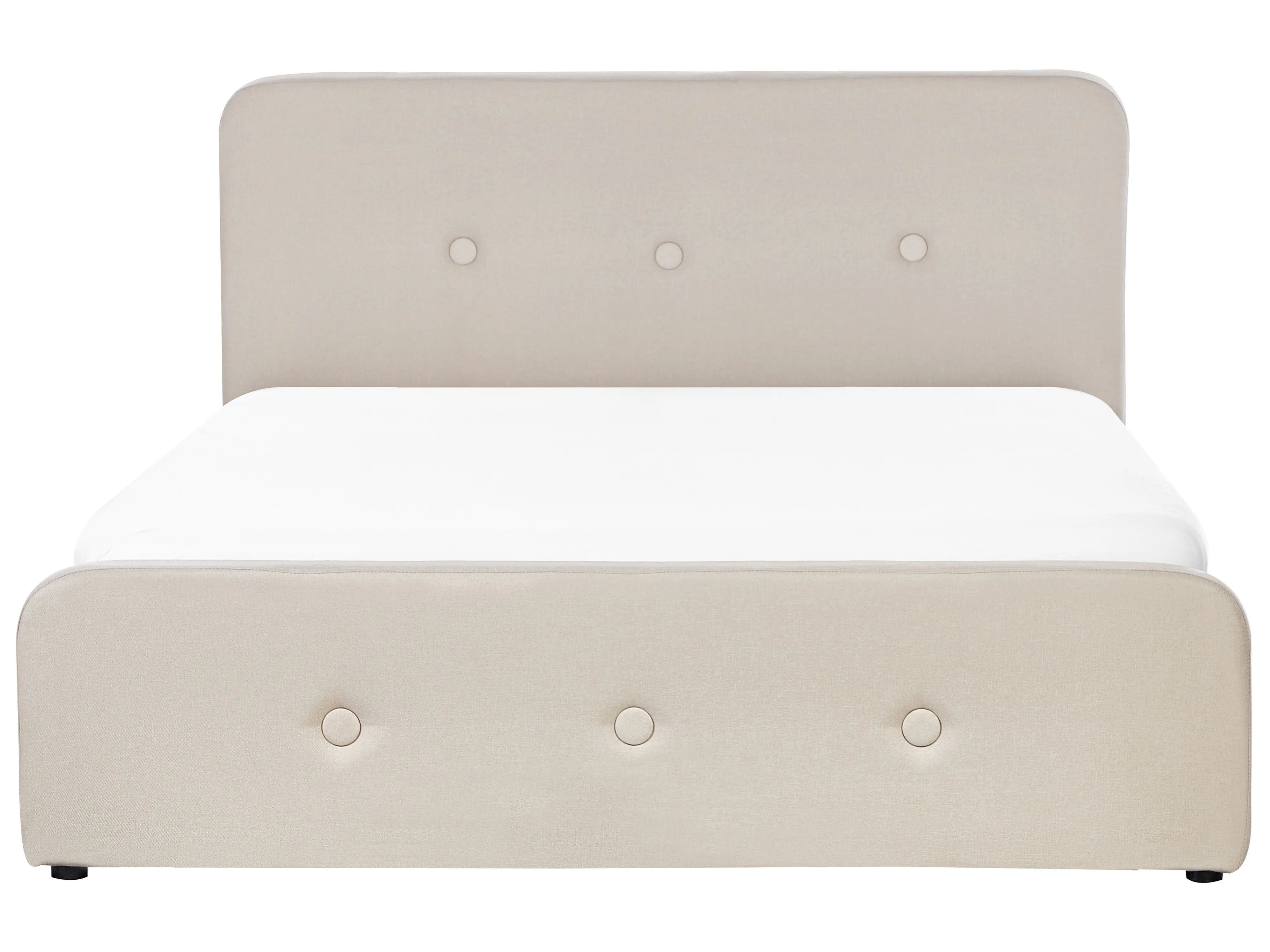 Bed met opbergruimte Stof RENNES 160 x 200 cm Beige