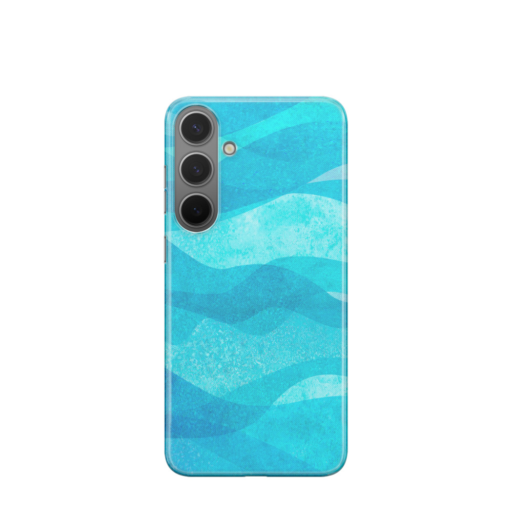 Samsung Galaxy S24 Plus Gummi Hülle Ozean - Türkis