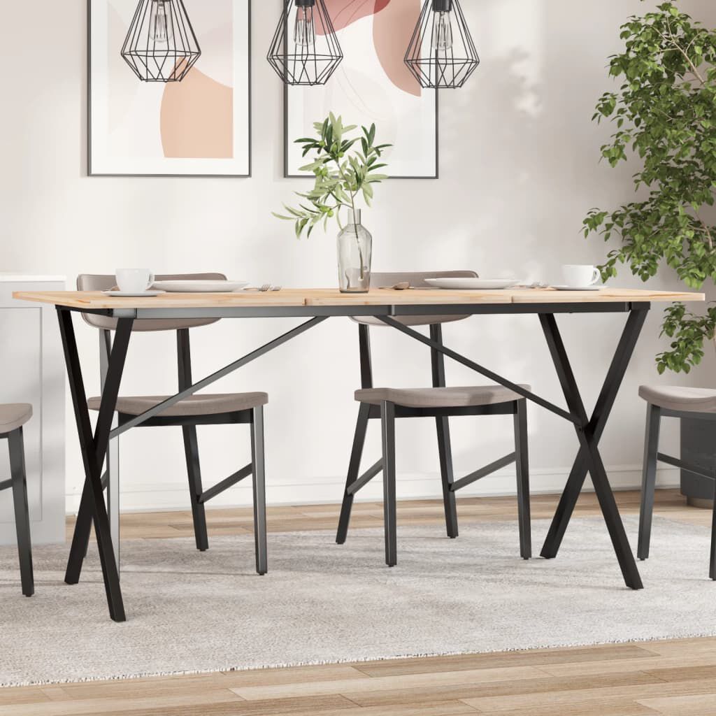 vidaXL X-vormige tafelpoten 140x60x73 cm staal