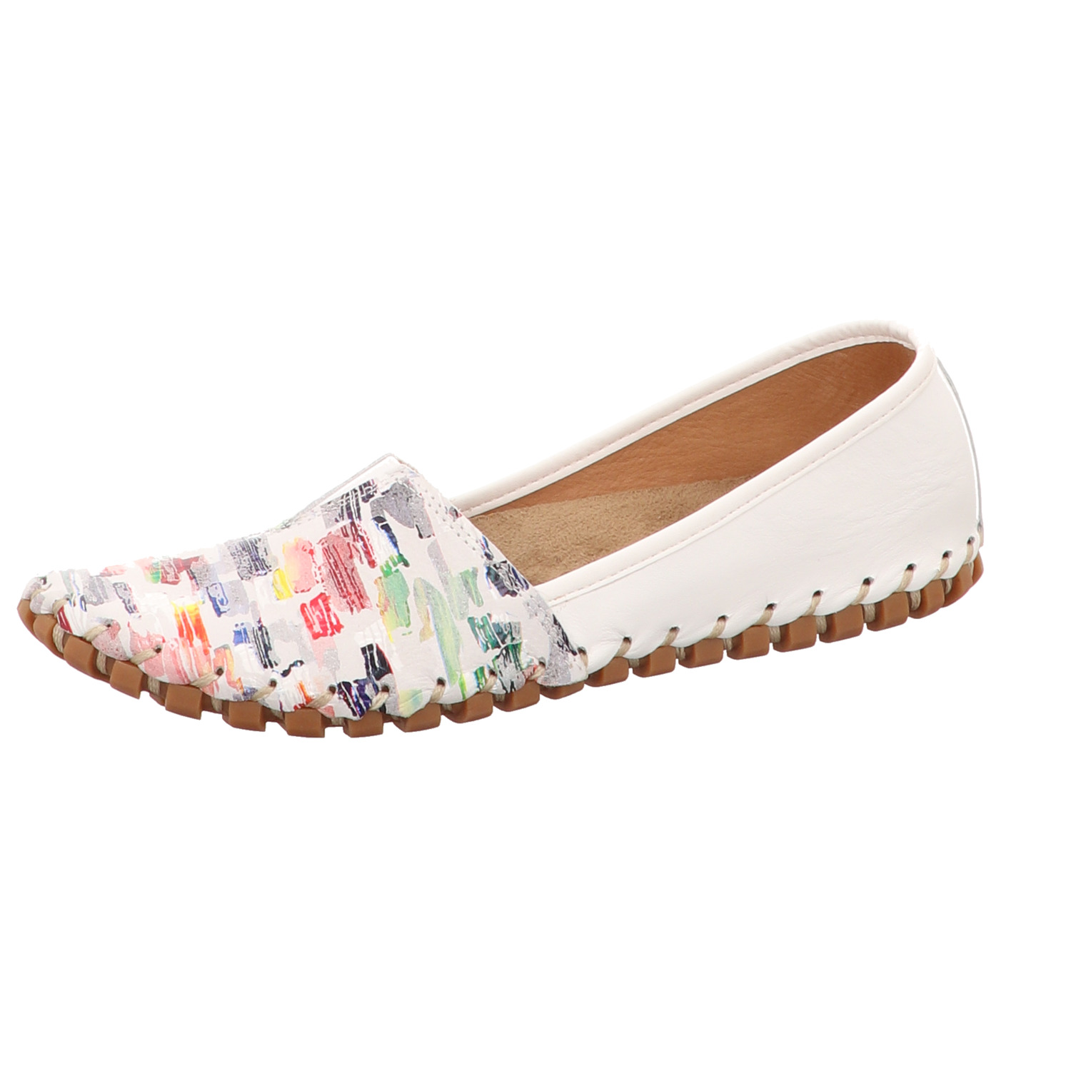 Gemini Damen Slipper weiss/weiss kombi