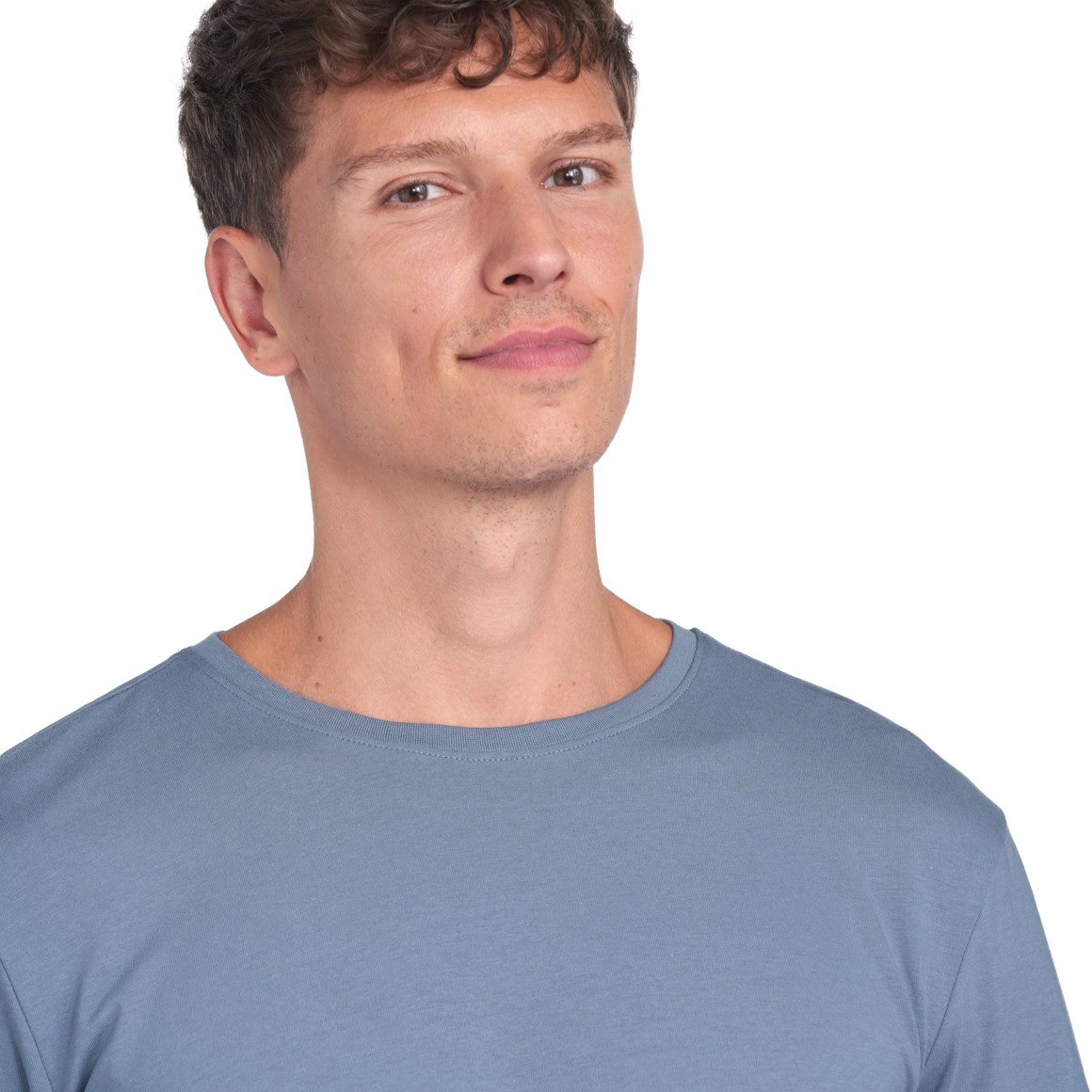 VanVaan 2 Herren T-Shirts mit Rundhalsausschnitt hellgrau / hellblau