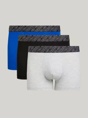 Pacote com 3 Cuecas Boxer com Monograma TH na Cintura
