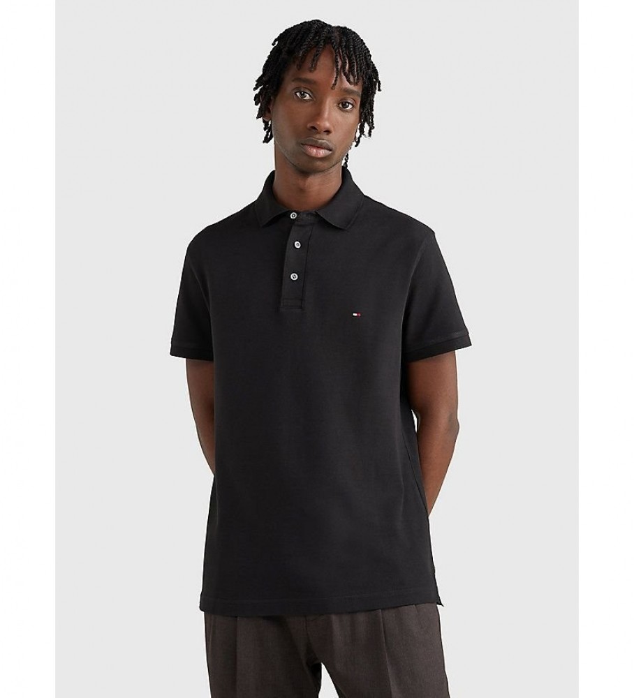 Camisa polo Tommy Hilfiger Core 1985 slim preta