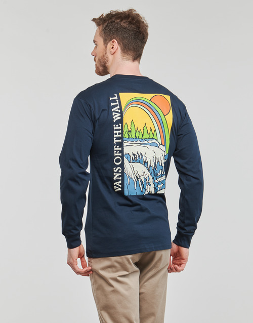 Vans - POSITIVE VIBES SCENIC LS TEE - Marine
