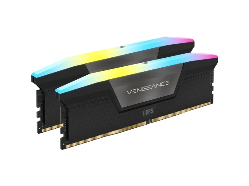 CORSAIR Vengeance RGB - DDR5 - sæt - 96 GB: 2 x 48 GB - DIMM 288-PIN - 5600 MHz / PC5-44800 - CL40 - 1.25 V - sort