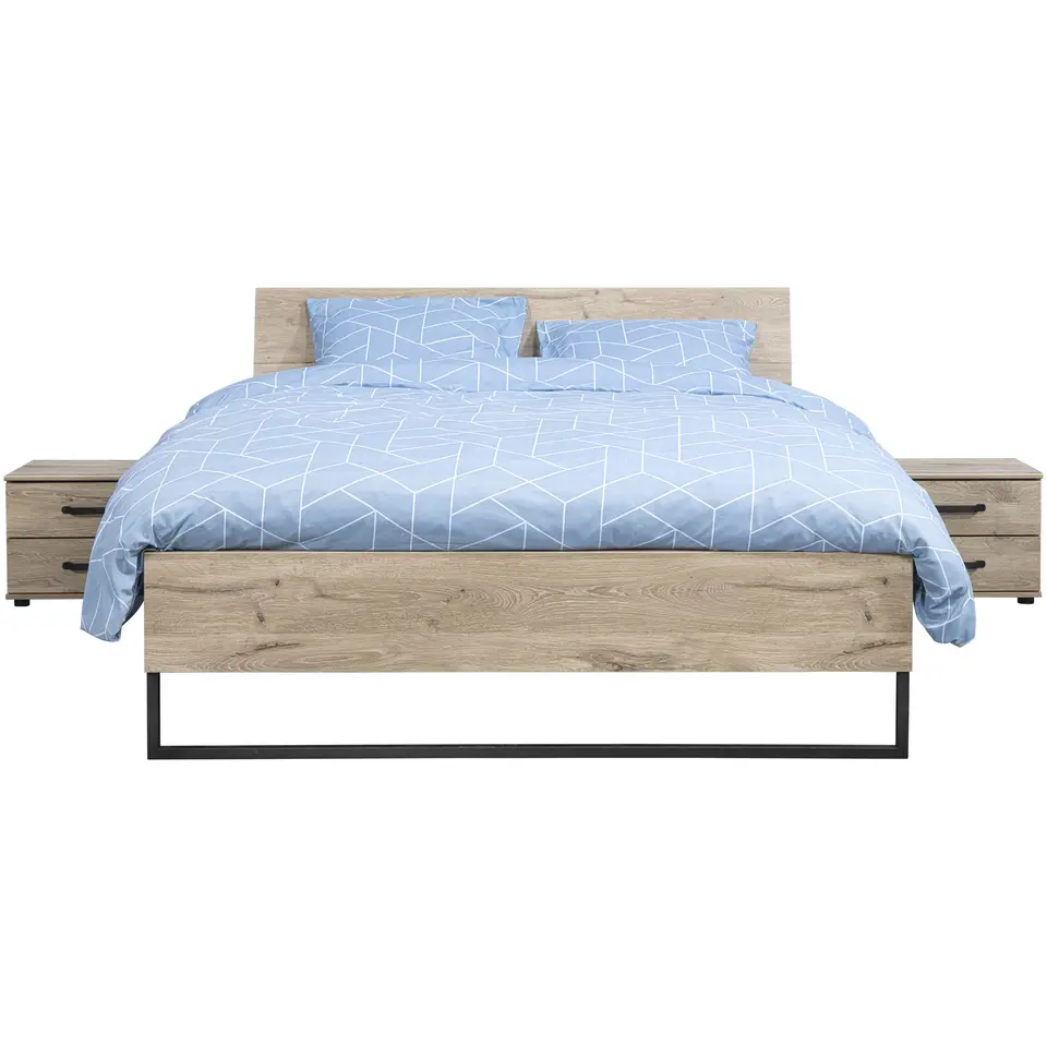 Bed Dex - eikenkleur - 140x200 cm