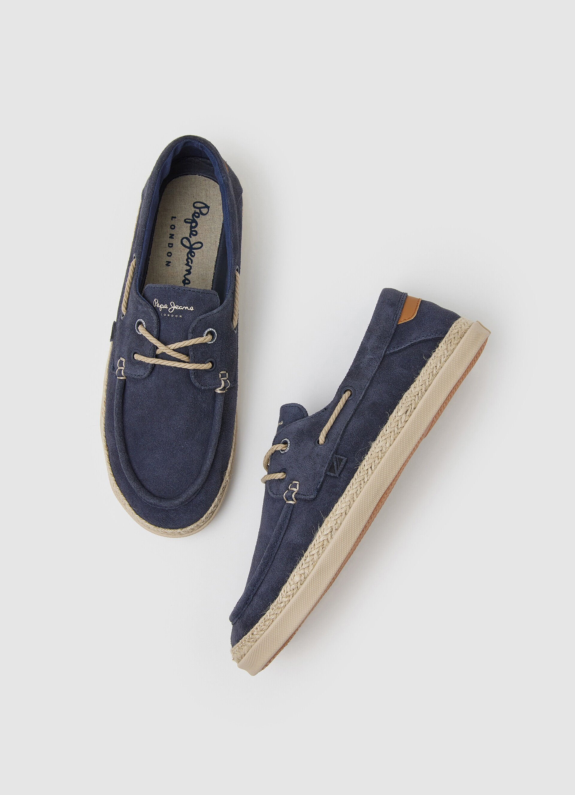 SAPATOS NÁUTICOS DE CAMURÇA - azul oceano