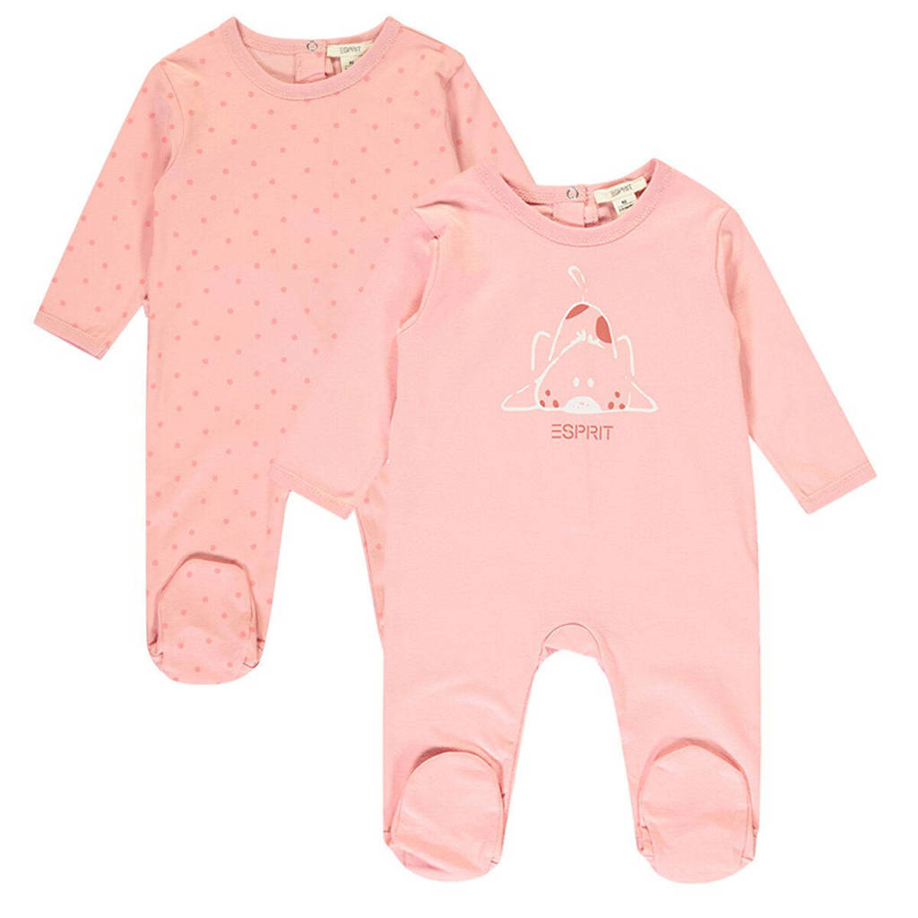 ESPRIT boxpak - set van 2 met all over print roze
