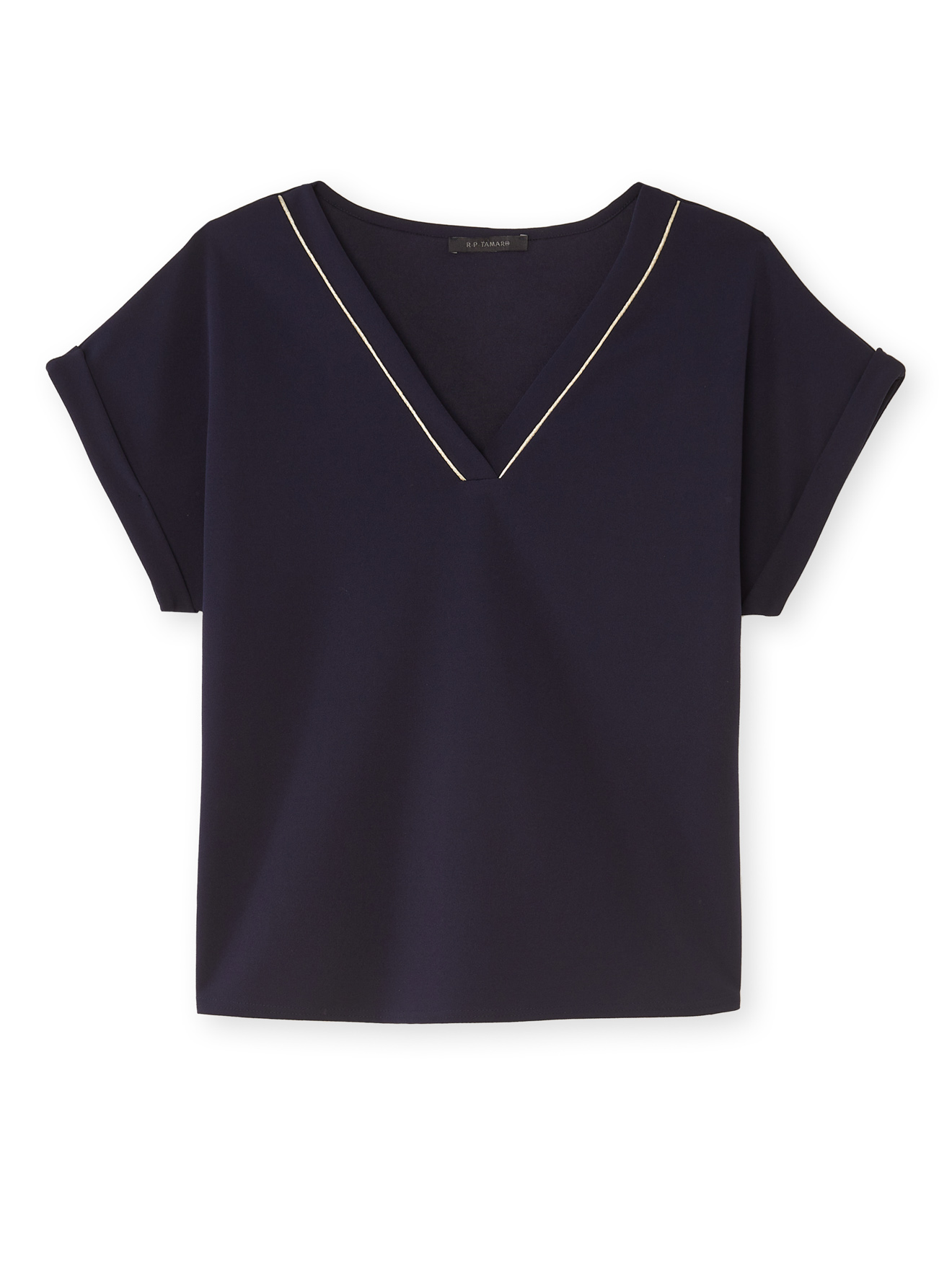 Tee-shirt V maille fluide
