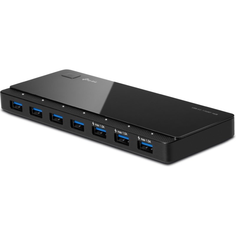 TP-Link UH700 hub & concentrateur USB 3.2 Gen 1 (3.1 Gen 1) Micro-B 5000 Mbit/s Noir