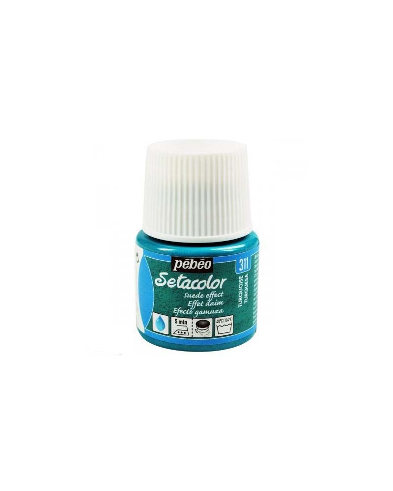 Setacolor effet daim Turquoise