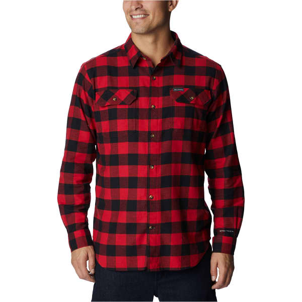 Chemise COLUMBIA FLARE GUN STRETCH FLANNEL MOUNTAIN RED/TWILL/BUFFALO CHECK