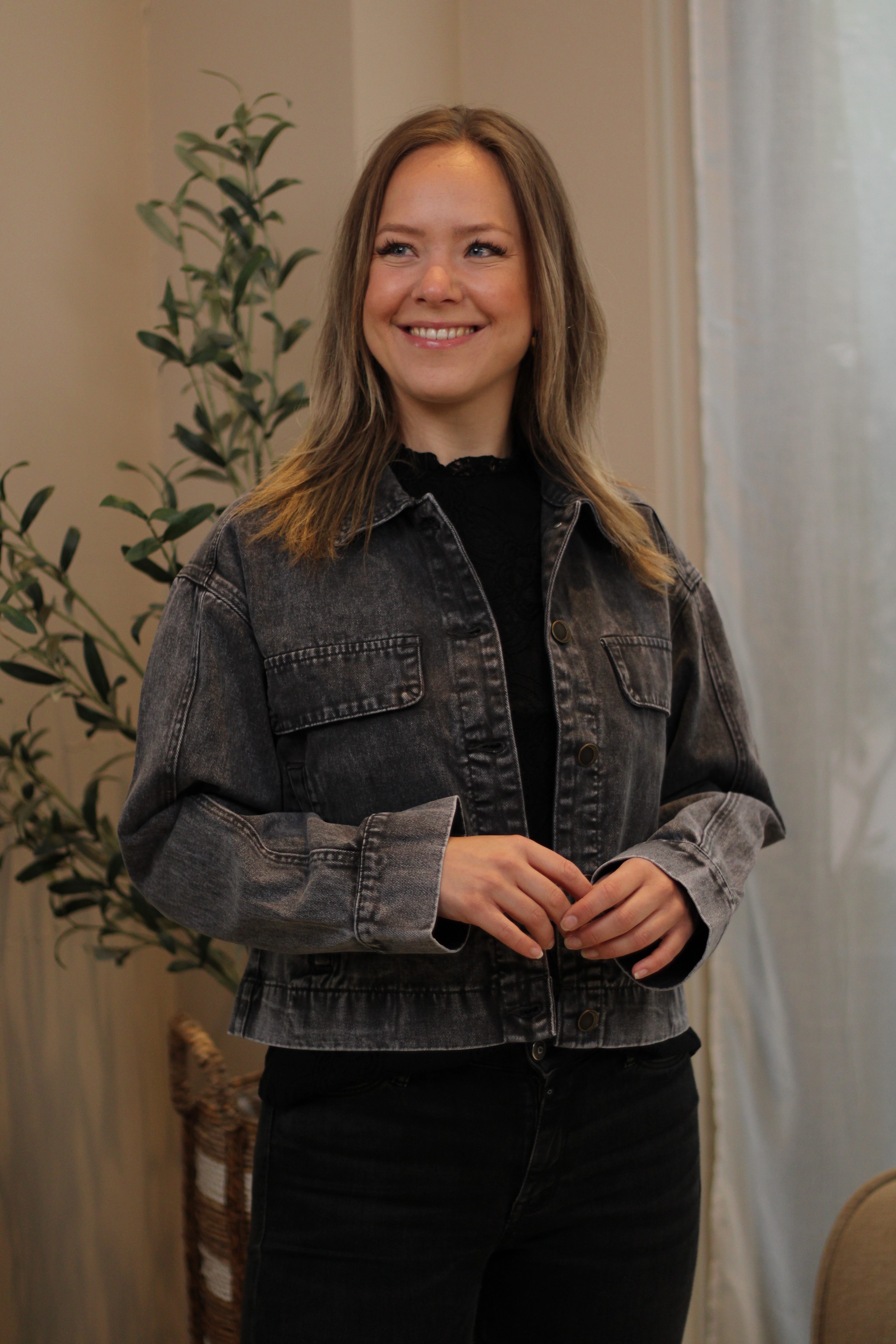 Culture - Carlina Jacket - Dark Gull Gray Wash