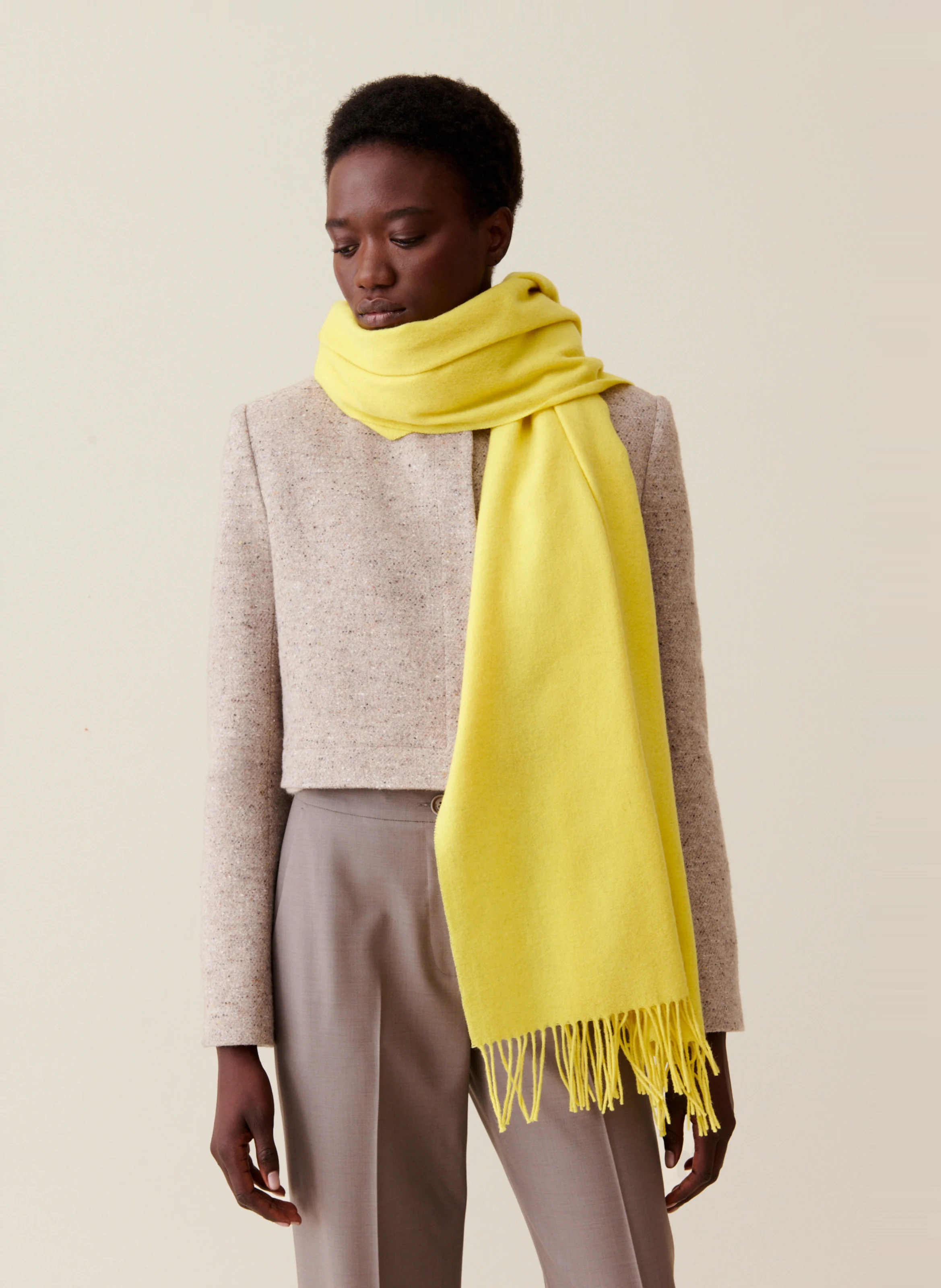 Echarpe en laine | Jaune